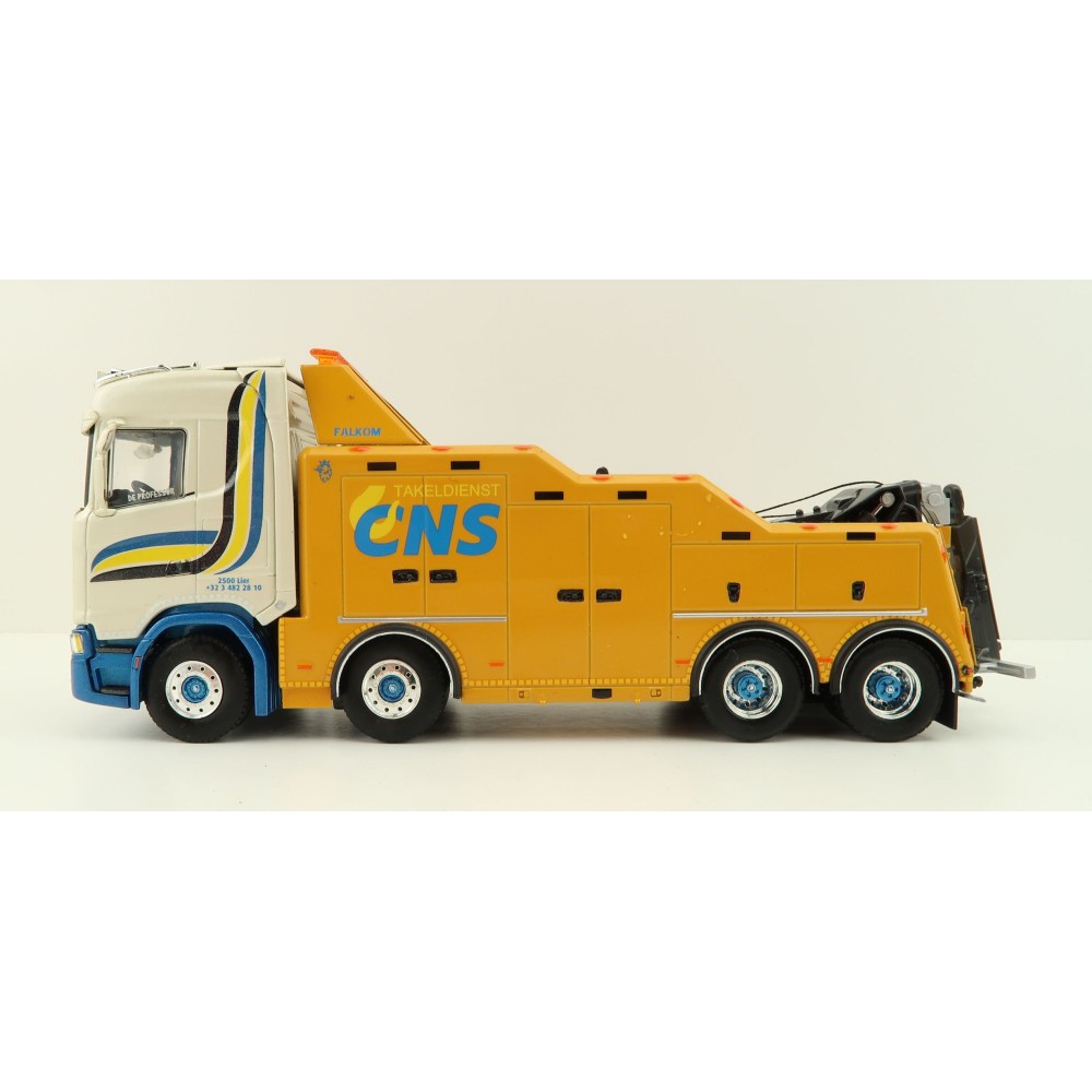 WSI 01-3813 Scania S Normal CS20N 8X4 Falkom Wrecker Truck - CNS Takeldienst - Scale 1:50