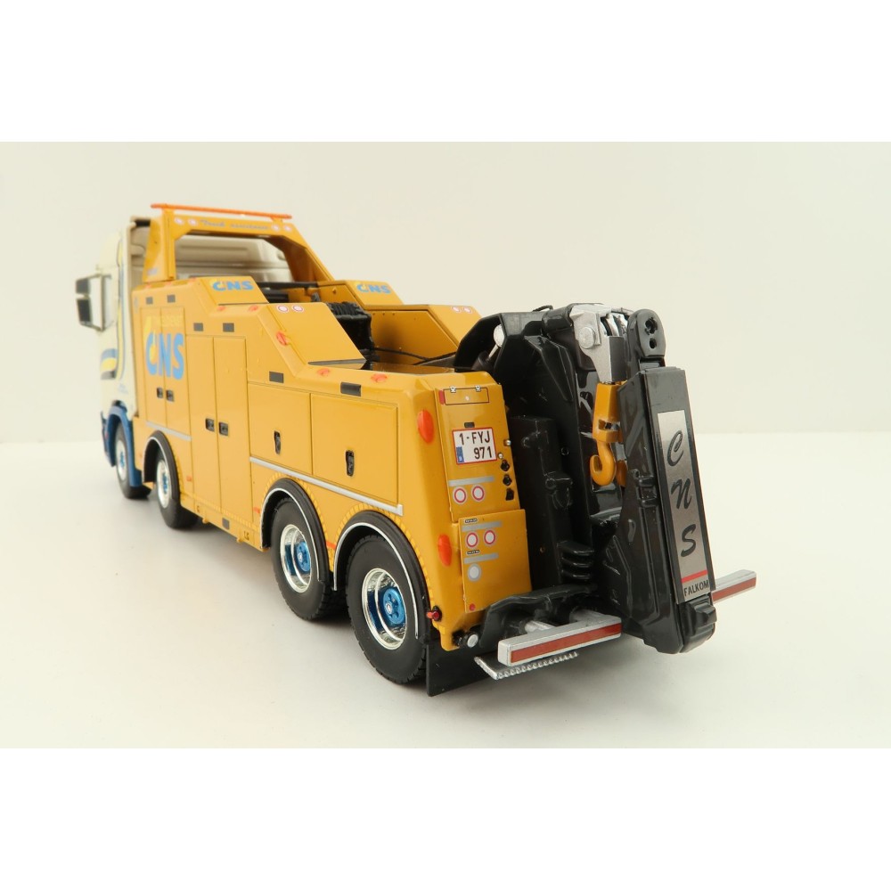 WSI 01-3813 Scania S Normal CS20N 8X4 Falkom Wrecker Truck - CNS Takeldienst - Scale 1:50