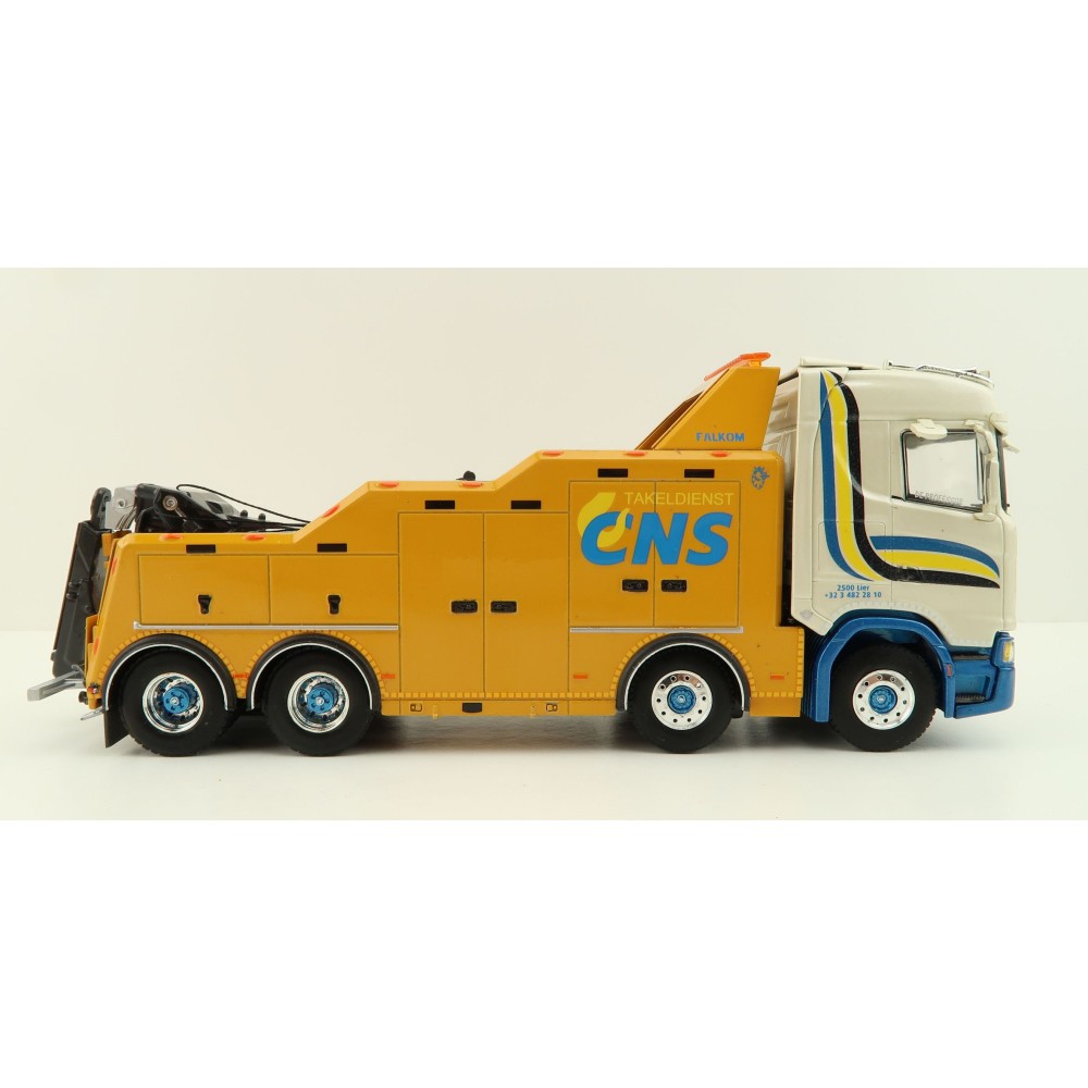 WSI 01-3813 Scania S Normal CS20N 8X4 Falkom Wrecker Truck - CNS Takeldienst - Scale 1:50