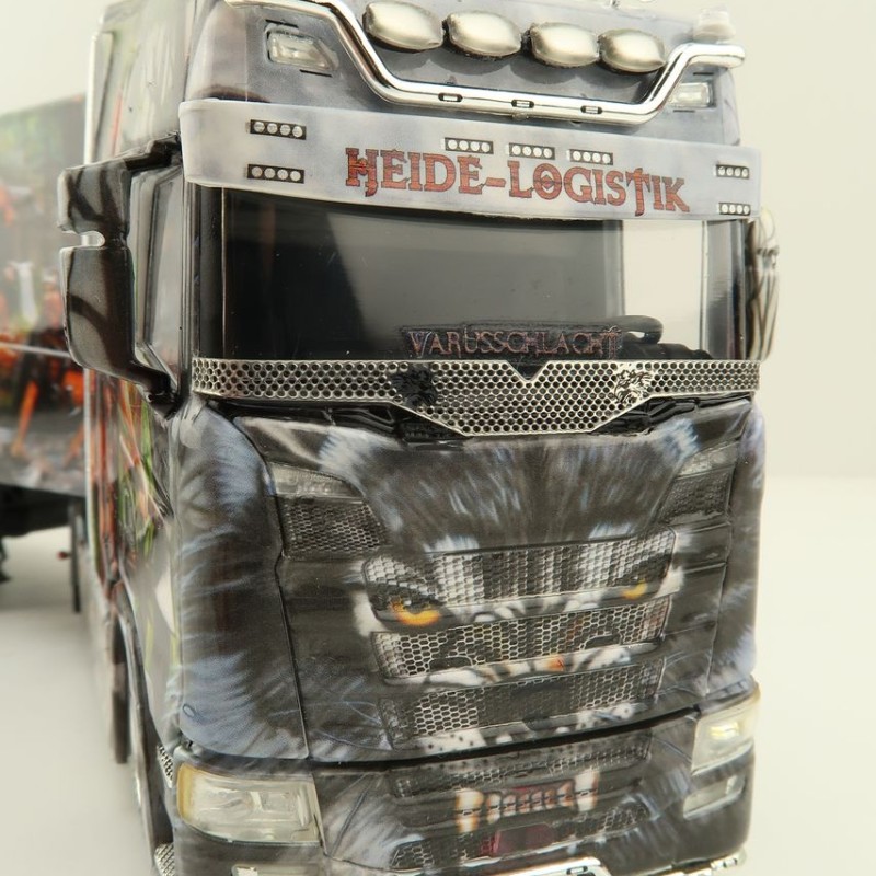 WSI 01-3931 Scania S Highline CS20H 4X2 Truck & Reefer Trailer 3axle Heide Logistik - Scale 1:50