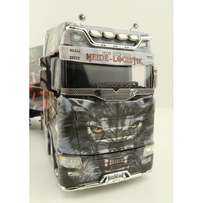 WSI 01-3931 Scania S Highline CS20H 4X2 Truck & Reefer Trailer 3axle Heide Logistik - Scale 1:50