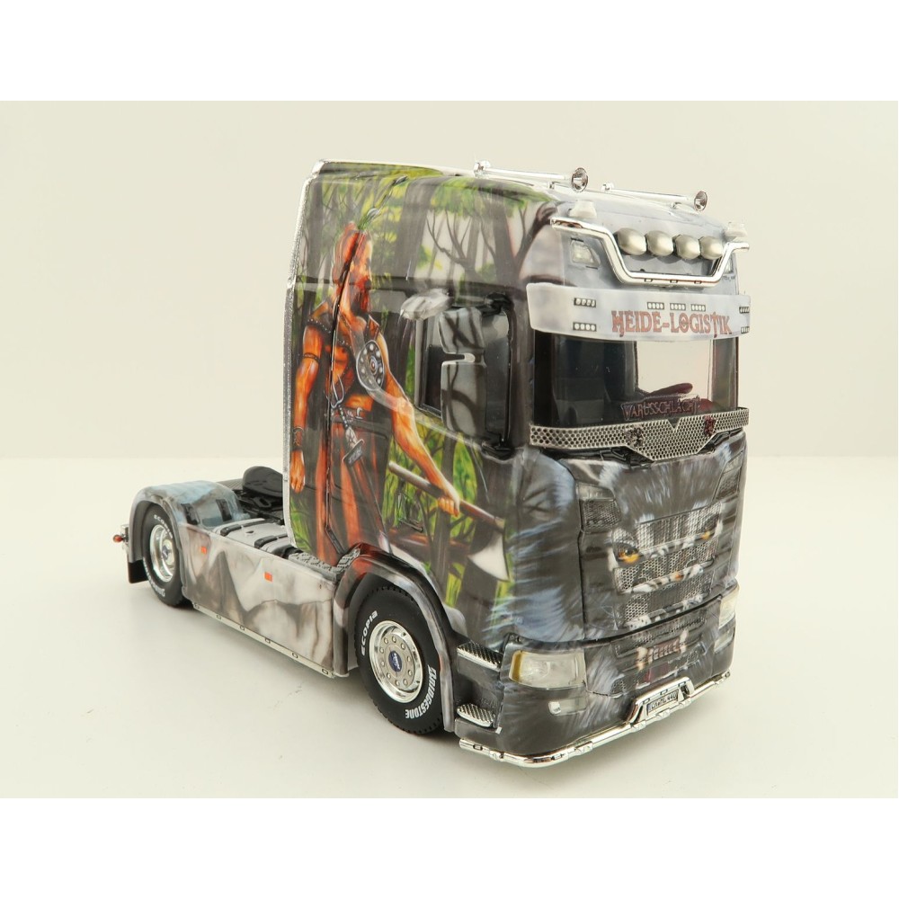 WSI 01-3931 Scania S Highline CS20H 4X2 Truck & Reefer Trailer 3axle Heide Logistik - Scale 1:50