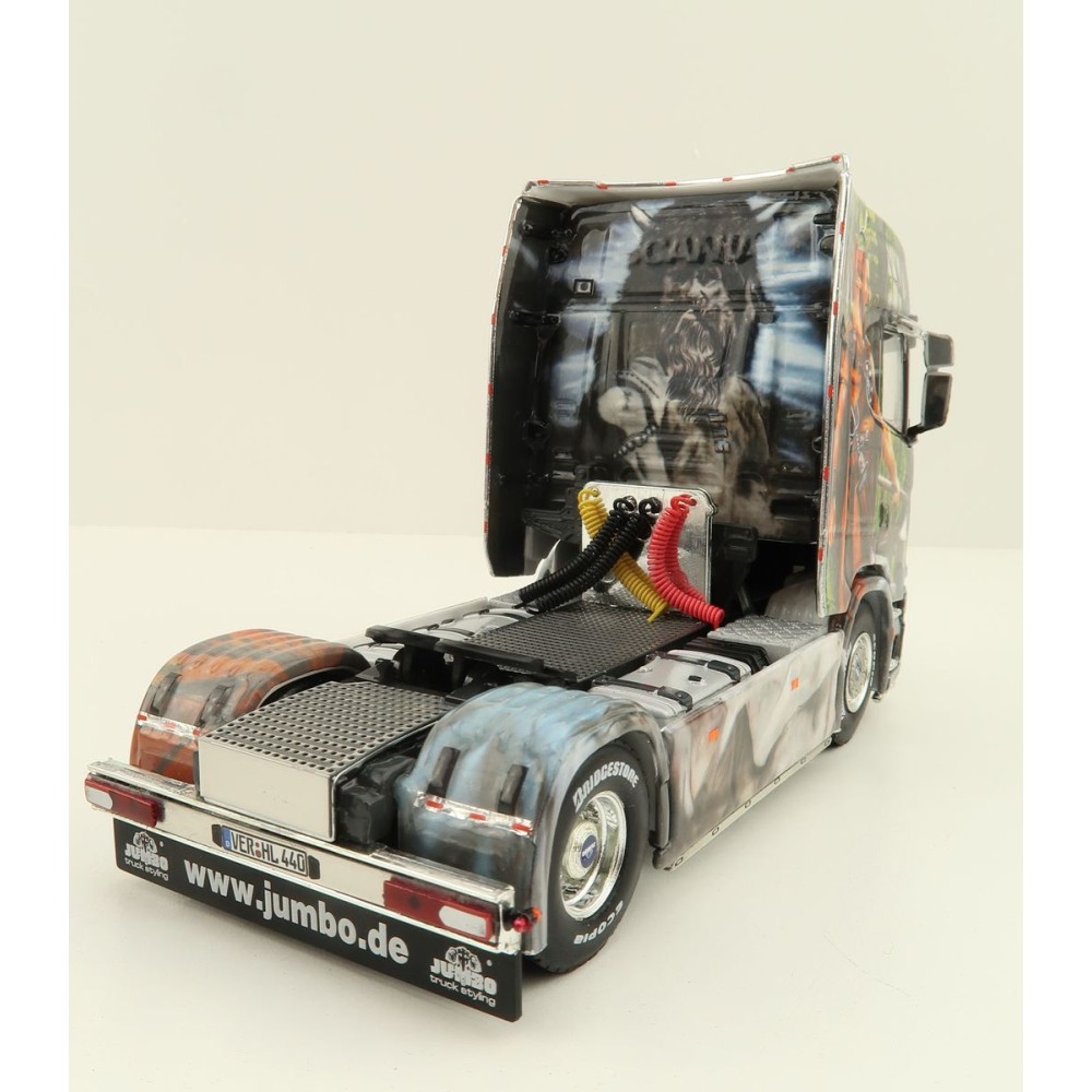 WSI 01-3931 Scania S Highline CS20H 4X2 Truck & Reefer Trailer 3axle Heide Logistik - Scale 1:50