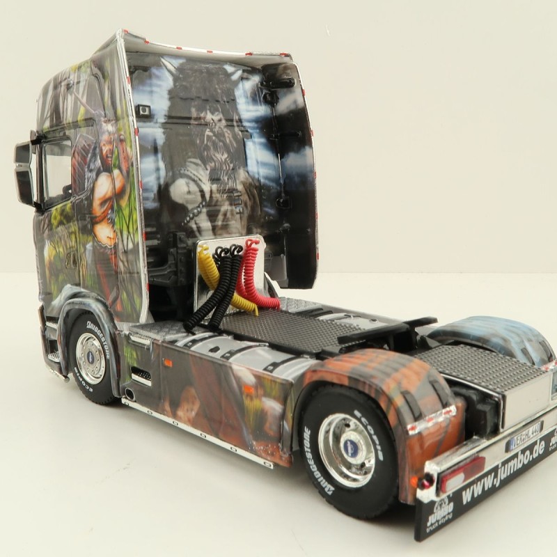 WSI 01-3931 Scania S Highline CS20H 4X2 Truck & Reefer Trailer 3axle Heide Logistik - Scale 1:50