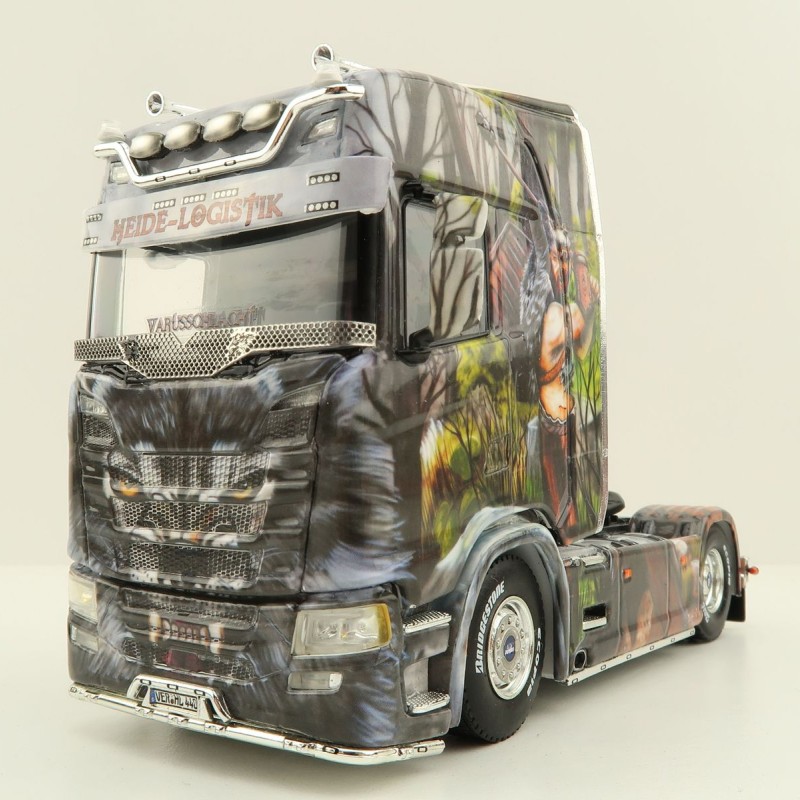 WSI 01-3931 Scania S Highline CS20H 4X2 Truck & Reefer Trailer 3axle Heide Logistik - Scale 1:50