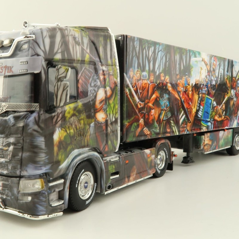 WSI 01-3931 Scania S Highline CS20H 4X2 Truck & Reefer Trailer 3axle Heide Logistik - Scale 1:50