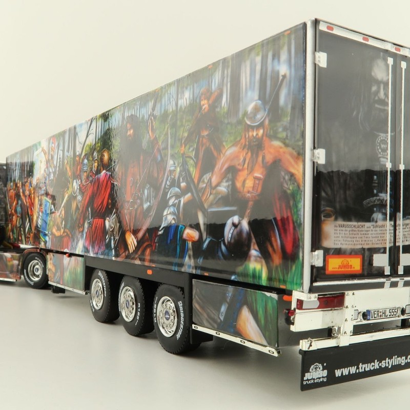 WSI 01-3931 Scania S Highline CS20H 4X2 Truck & Reefer Trailer 3axle Heide Logistik - Scale 1:50