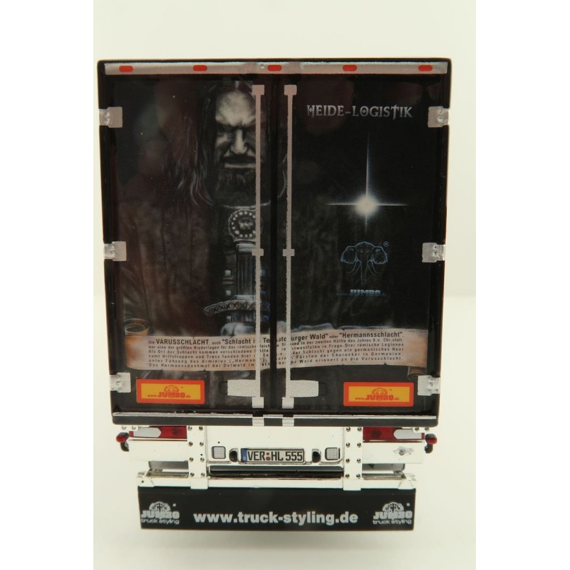 WSI 01-3931 Scania S Highline CS20H 4X2 Truck & Reefer Trailer 3axle Heide Logistik - Scale 1:50