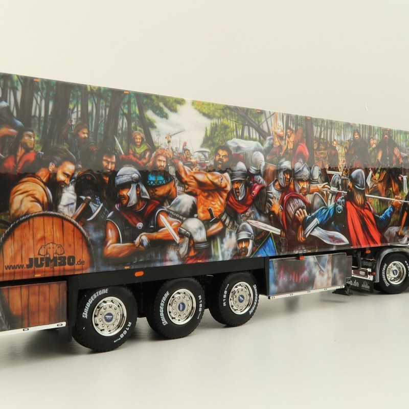 WSI 01-3931 Scania S Highline CS20H 4X2 Truck & Reefer Trailer 3axle Heide Logistik - Scale 1:50