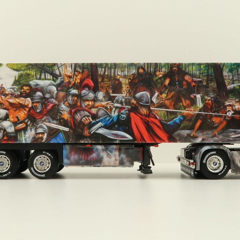 WSI 01-3931 Scania S Highline CS20H 4X2 Truck & Reefer Trailer 3axle Heide Logistik - Scale 1:50