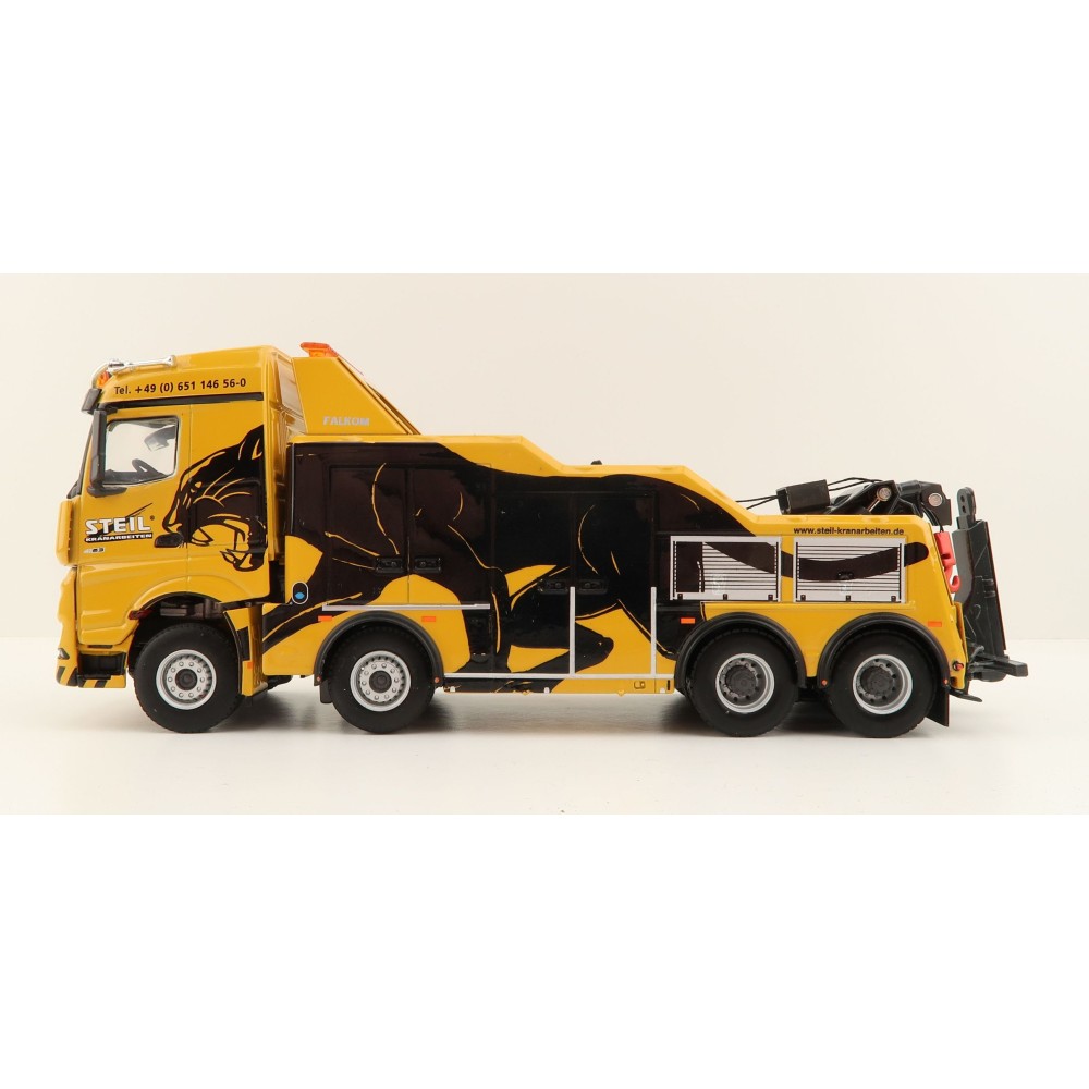 WSI 01-3977 Mercedes-Benz Arocs MP4 Stream Space 8x4 Falkom Wrecker Truck - Steil - Scale 1:50