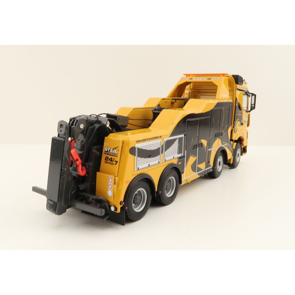 WSI 01-3977 Mercedes-Benz Arocs MP4 Stream Space 8x4 Falkom Wrecker Truck - Steil - Scale 1:50