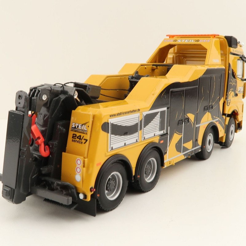 WSI 01-3977 Mercedes-Benz Arocs MP4 Stream Space 8x4 Falkom Wrecker Truck - Steil - Scale 1:50