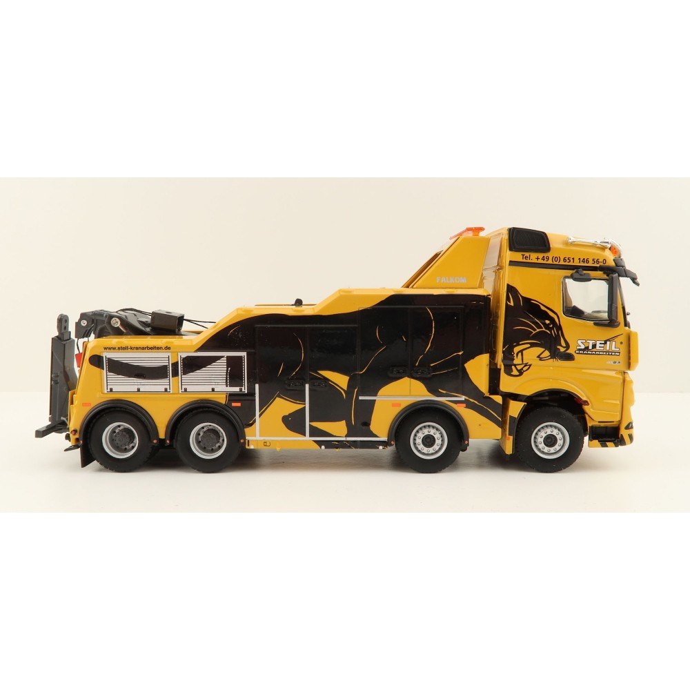 WSI 01-3977 Mercedes-Benz Arocs MP4 Stream Space 8x4 Falkom Wrecker Truck - Steil - Scale 1:50