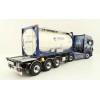 WSI 01-4000 Scania S Highline CS20H 4x2 Truck with 3-Axle Container Trailer & 20 ft Tank Container - Ingo Dinges - Scale 1:50