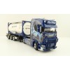 WSI 01-4000 Scania S Highline CS20H 4x2 Truck with 3-Axle Container Trailer & 20 ft Tank Container - Ingo Dinges - Scale 1:50