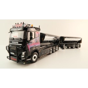 WSI 01-4091 Volvo FH4 8x4 Truck HookLift & trailer & Asphalt Container - General Lee Dukes of Hazzard - Haugen - Scale 1:50