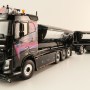 WSI 01-4091 Volvo FH4 8x4 Truck HookLift & trailer & Asphalt Container - General Lee Dukes of Hazzard - Haugen - Scale 1:50