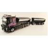WSI 01-4091 Volvo FH4 8x4 Truck HookLift & trailer & Asphalt Container - General Lee Dukes of Hazzard - Haugen - Scale 1:50
