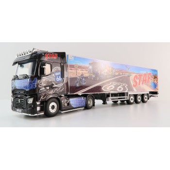 WSI 01-4119 Renault T High 4x2 Truck Reefer Trailer 3 Axle - Staf - Scale 1:50