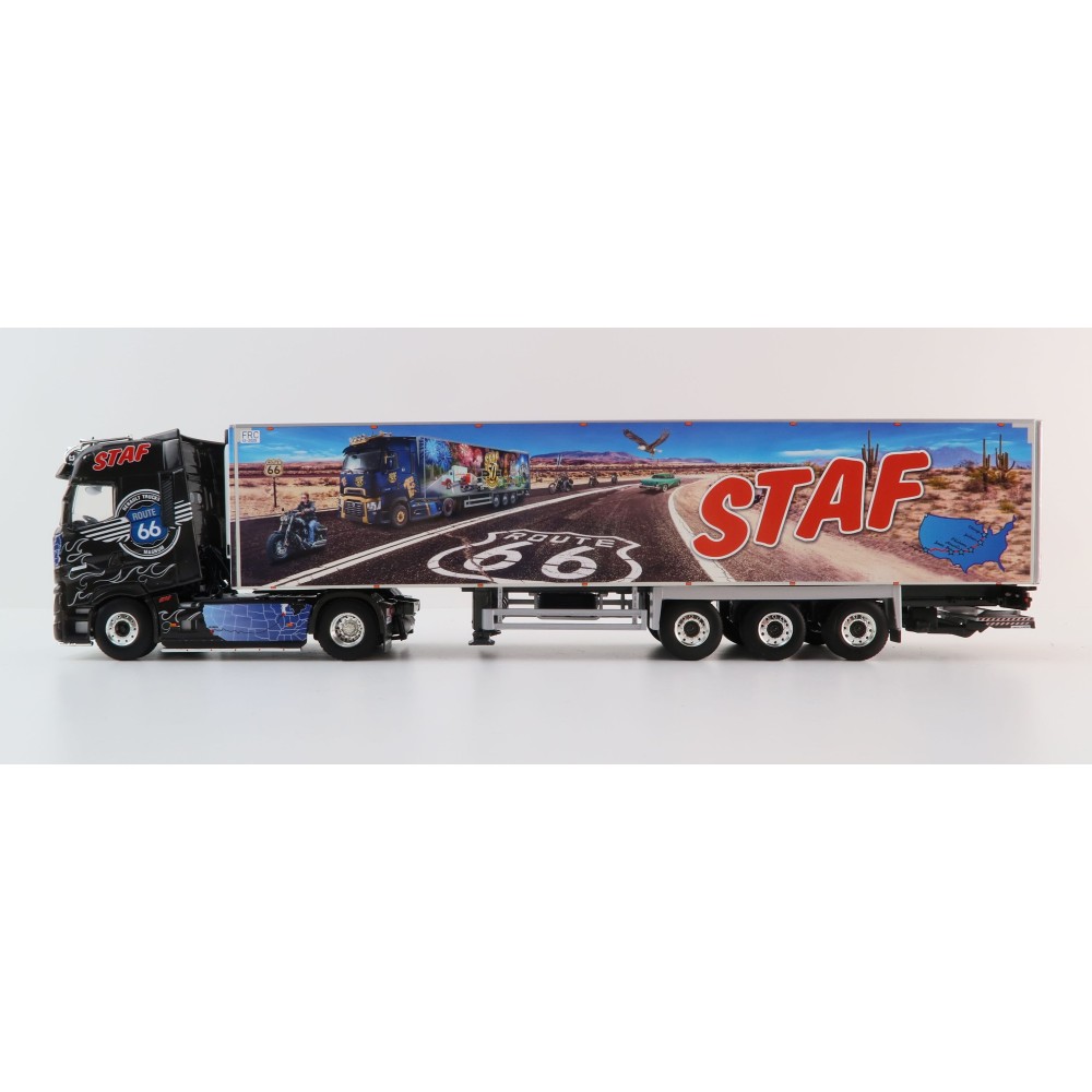 WSI 01-4119 Renault T High 4x2 Truck Reefer Trailer 3 Axle - Staf - Scale 1:50