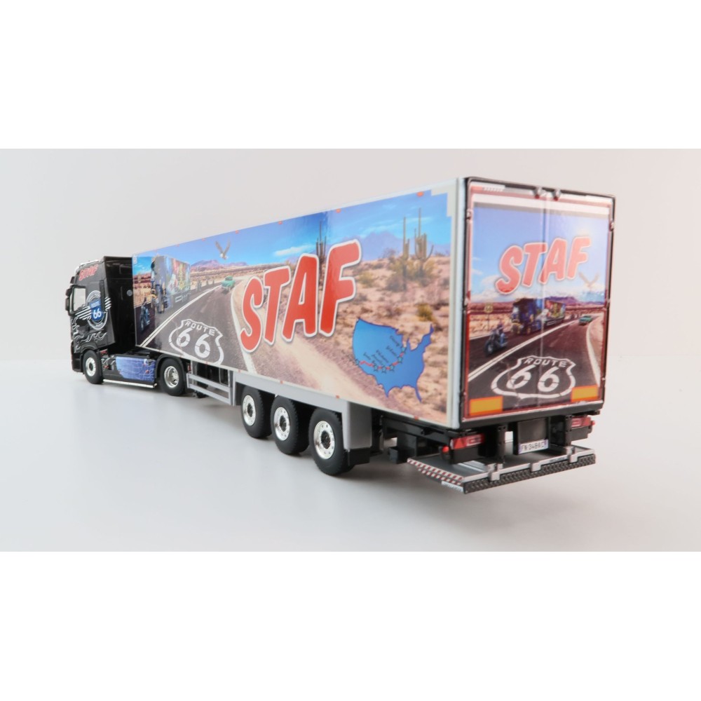 WSI 01-4119 Renault T High 4x2 Truck Reefer Trailer 3 Axle - Staf - Scale 1:50