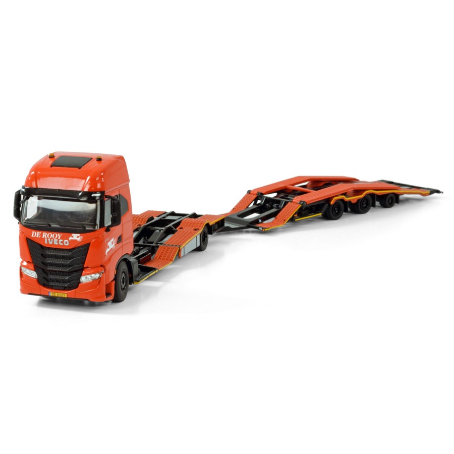 WSI 01-4195-99 Complete Set of 5 Rigid Trucks and Transporter Trailers - De Rooy - Scale 1:50