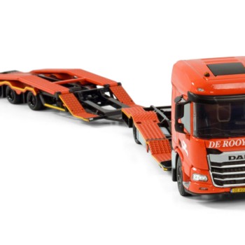 WSI 01-4196 DAF XD SH with Top Lights 4x2 Rigid Truck Transporter Truck & Trailer - De Rooy - Scale 1:50
