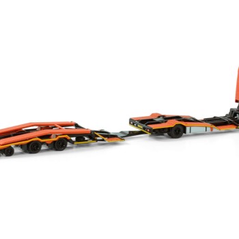 WSI 01-4196 DAF XD SH with Top Lights 4x2 Rigid Truck Transporter Truck & Trailer - De Rooy - Scale 1:50