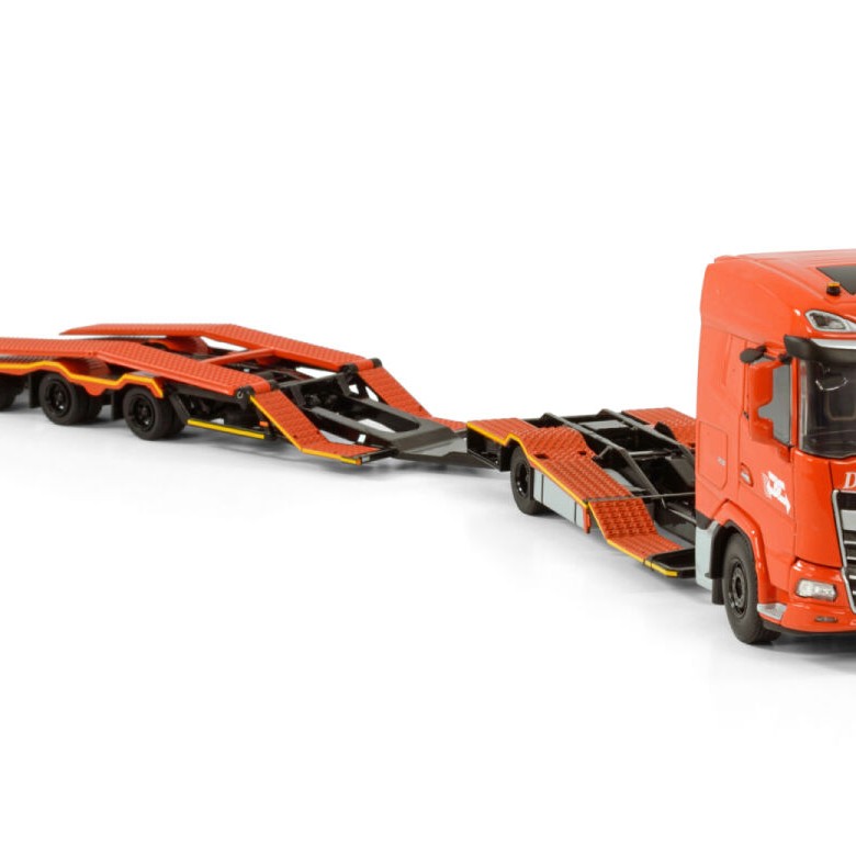 WSI 01-4197 DAF XG SH Rigid Truck Transporter Truck and Trailer - De Rooy - Scale 1:50