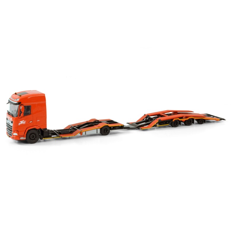 WSI 01-4197 DAF XG SH Rigid Truck Transporter Truck and Trailer - De Rooy - Scale 1:50
