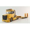 WSI 01-4224 Vlastuin Torpedo 6x2 Prime Mover with Semi Broshuis Extentable Steerable Low Loader Trailer - Krommenhoek  - Scale 1:50