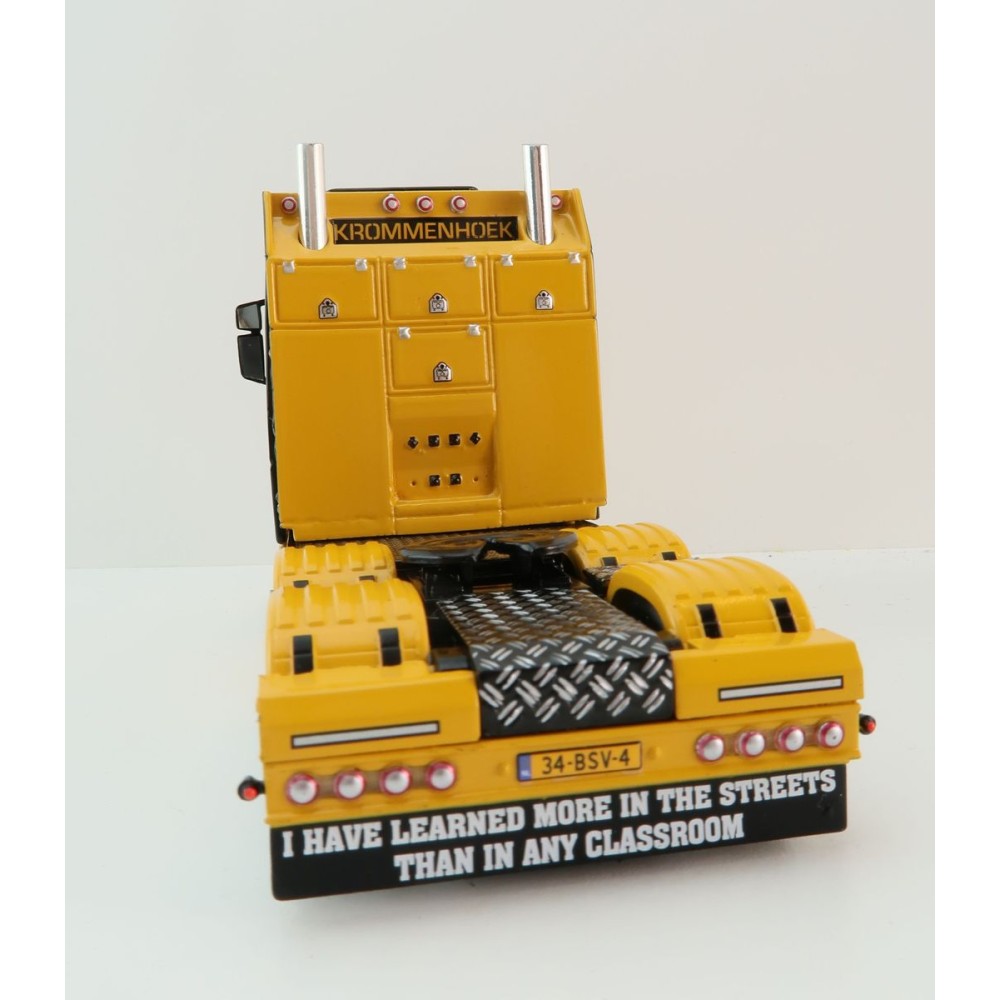 WSI 01-4224 Vlastuin Torpedo 6x2 Prime Mover with Semi Broshuis Extentable Steerable Low Loader Trailer - Krommenhoek  - Scale 1:50