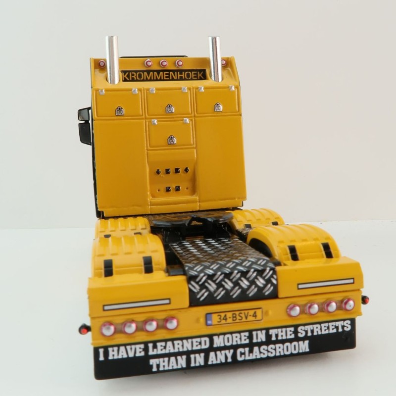 WSI 01-4224 Vlastuin Torpedo 6x2 Prime Mover with Semi Broshuis Extentable Steerable Low Loader Trailer - Krommenhoek  - Scale 1:50