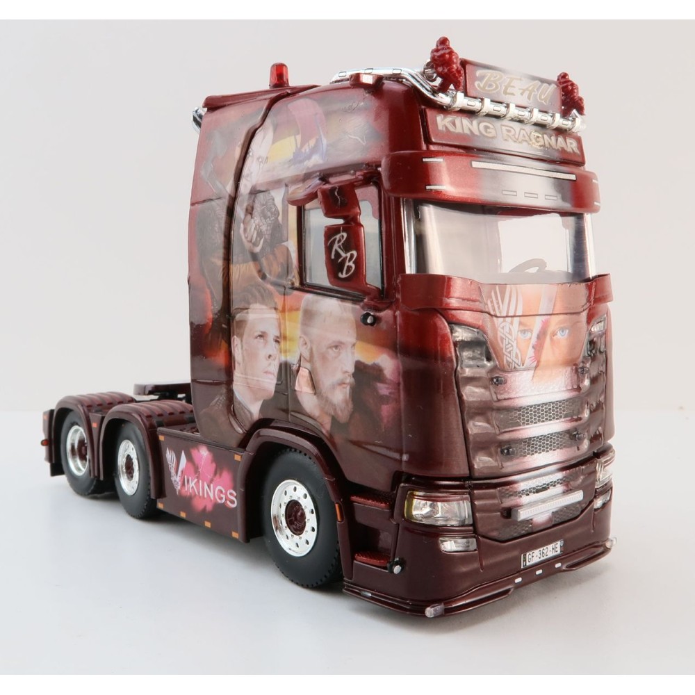 WSI 01-4241 Scania S Highline 6x2 Twin Steer Prime Mover - Transport Beau - Vikings - Scale 1:50
