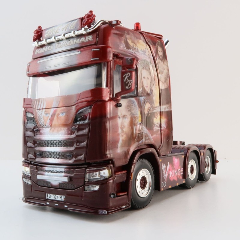 WSI 01-4241 Scania S Highline 6x2 Twin Steer Prime Mover - Transport Beau - Vikings - Scale 1:50