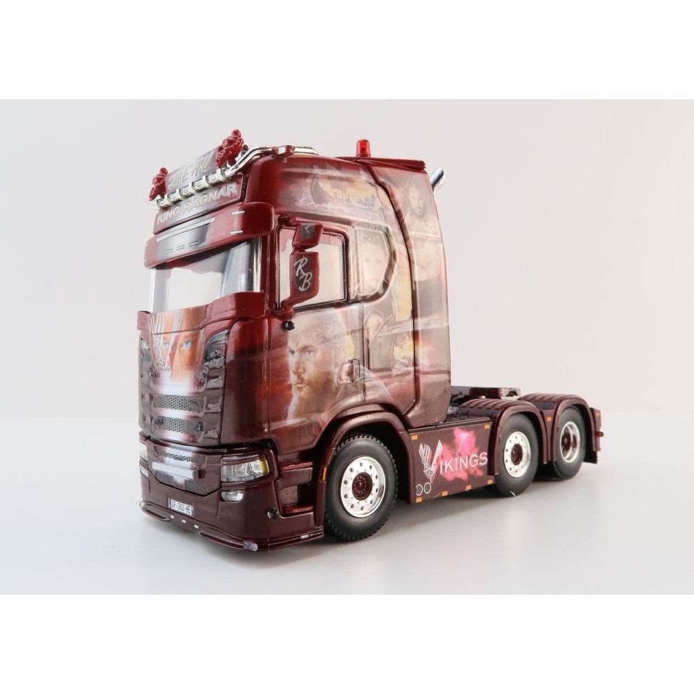 WSI 01-4241 Scania S Highline 6x2 Twin Steer Prime Mover - Transport Beau - Vikings - Scale 1:50