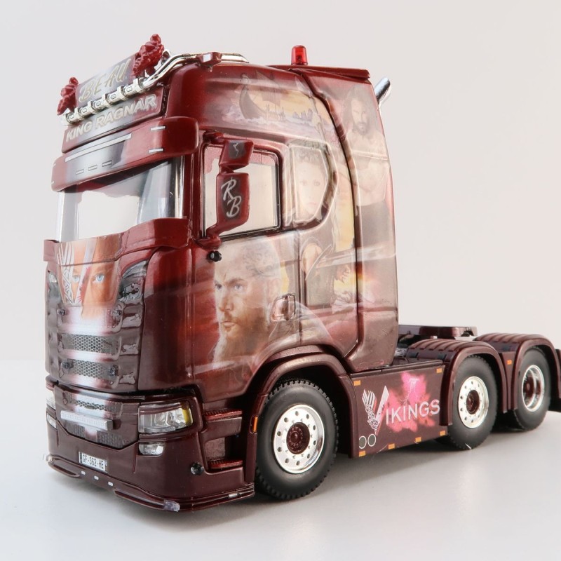 WSI 01-4241 Scania S Highline 6x2 Twin Steer Prime Mover - Transport Beau - Vikings - Scale 1:50