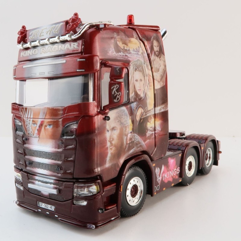 WSI 01-4241 Scania S Highline 6x2 Twin Steer Prime Mover - Transport Beau - Vikings - Scale 1:50