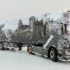 WSI 01-4308 DAF XF Super Space Cab MY2017 4x2 Truck with Reefer Trailer - Heide Logistik  - Scale 1:50