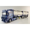 WSI 01-4424 - Ingo Dinges Volvo FH5 Globetrotter XL 4x2 Flex Container Trailer 3 Axle and 2 x 20 ft Tank Container - Scale 1:50