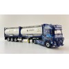 WSI 01-4424 - Ingo Dinges Volvo FH5 Globetrotter XL 4x2 Flex Container Trailer 3 Axle and 2 x 20 ft Tank Container - Scale 1:50