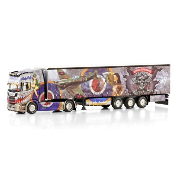 WSI 01-4427 - Scania R Highline CR20H 4x2 Truck with Curtainside Trailer - Pluta - Scale 1:50