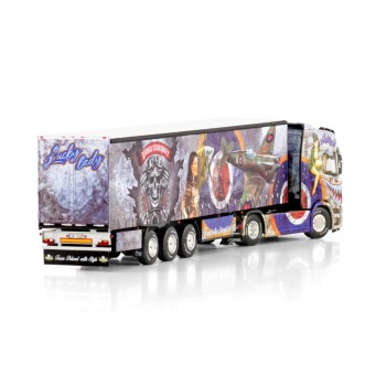 WSI 01-4427 - Scania R Highline CR20H 4x2 Truck with Curtainside Trailer - Pluta - Scale 1:50