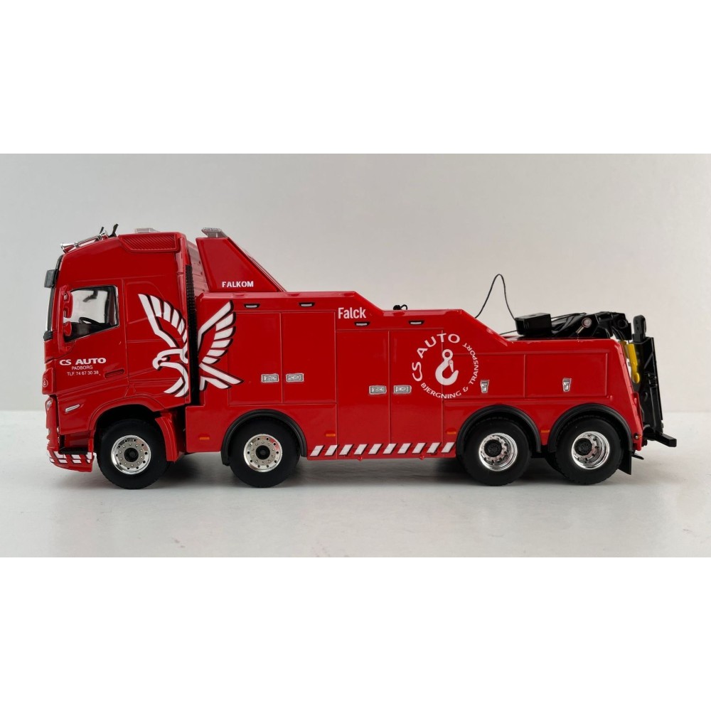 WSI 01-4434 Volvo FH5 Globetrotter 8x4 Falkom Tow Truck - CS Auto - Scale 1:50