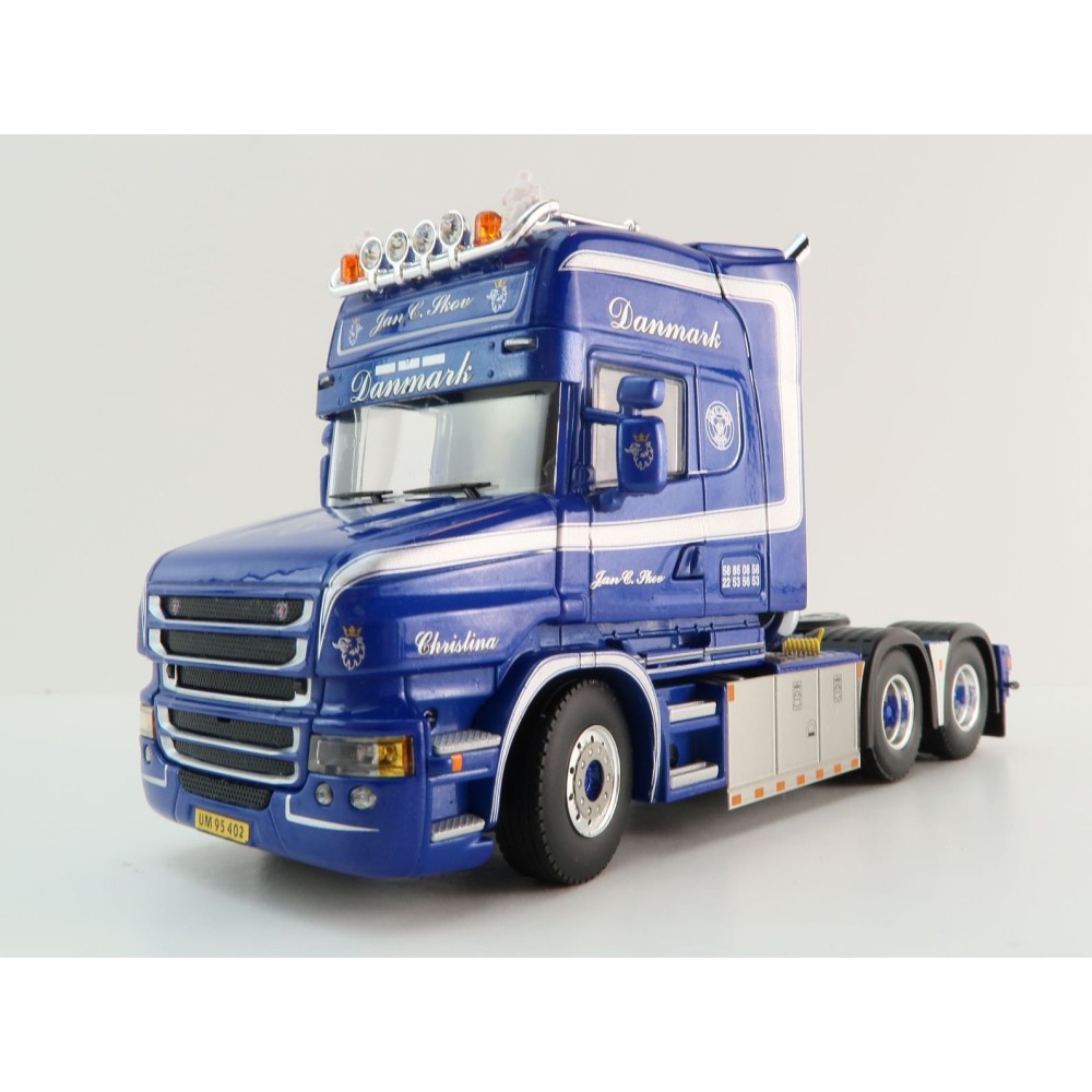 WSI 01-4450 - Scania T6 Torpedo Topline 6x2 Tag Axle Truck -  Jan C Skov - Scale 1:50