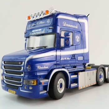WSI 01-4450 - Scania T6 Torpedo Topline 6x2 Tag Axle Truck -  Jan C Skov - Scale 1:50