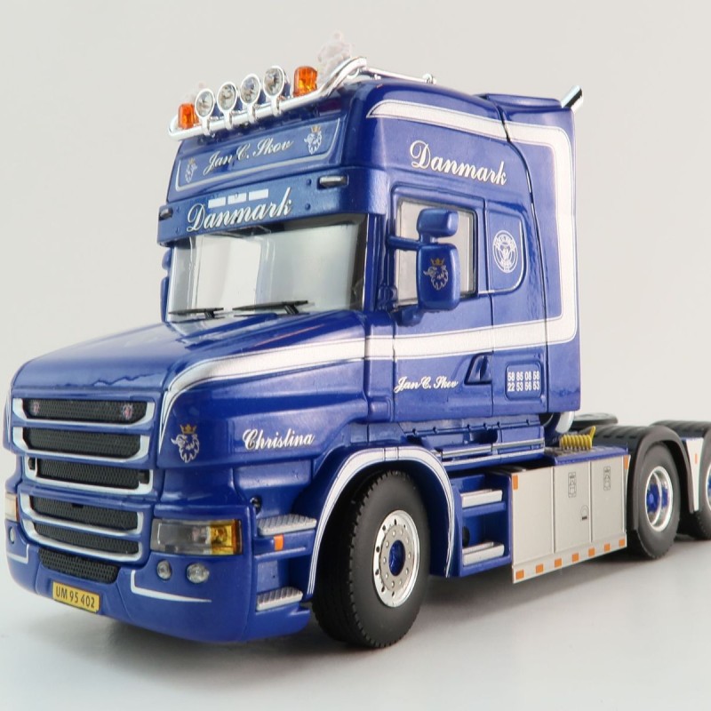 WSI 01-4450 - Scania T6 Torpedo Topline 6x2 Tag Axle Truck -  Jan C Skov - Scale 1:50