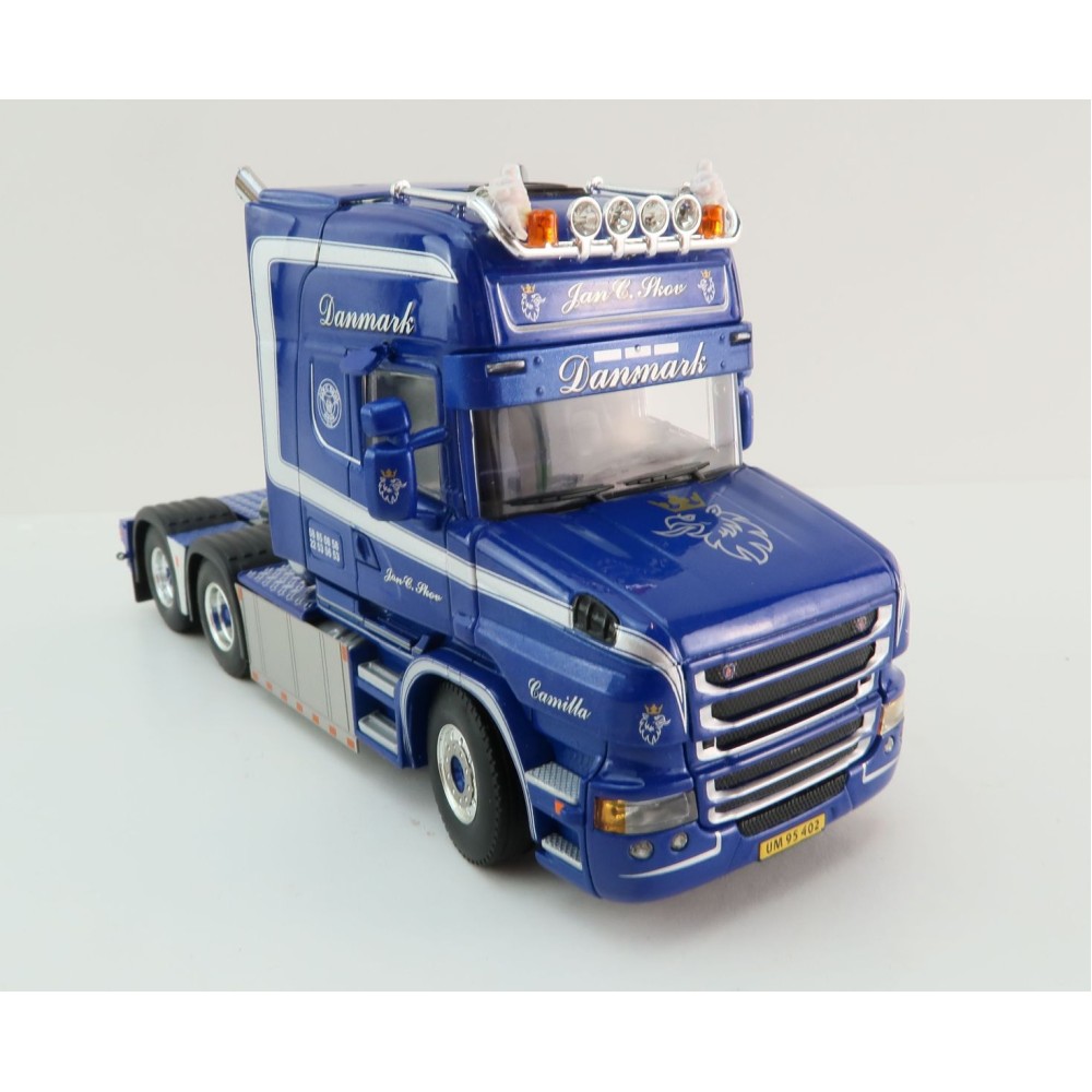 WSI 01-4450 - Scania T6 Torpedo Topline 6x2 Tag Axle Truck -  Jan C Skov - Scale 1:50