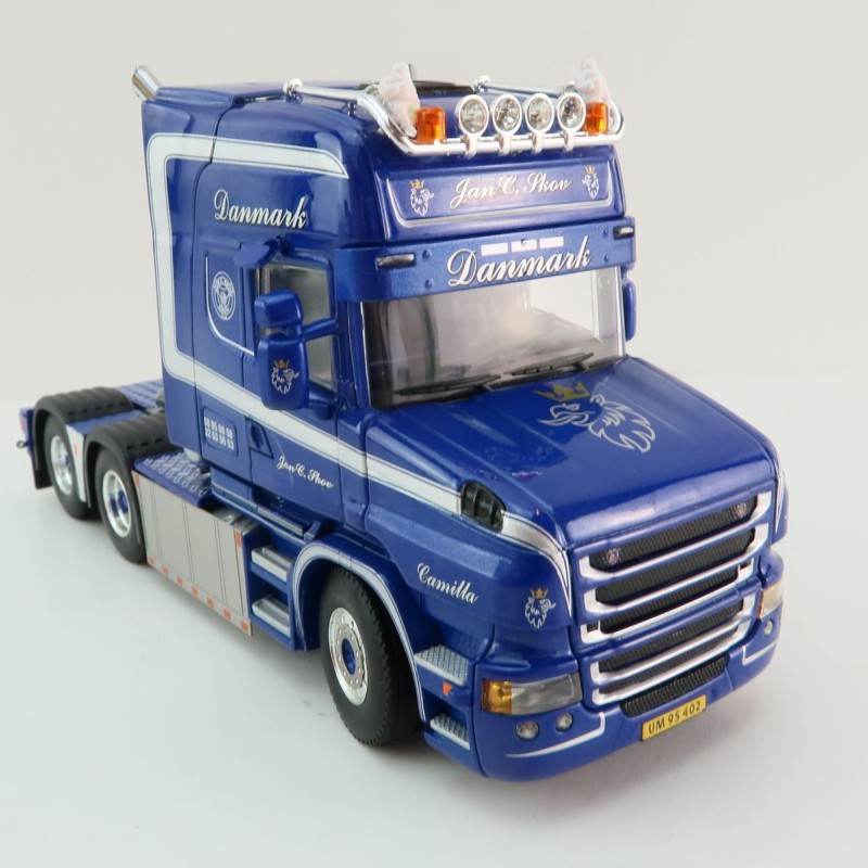 WSI 01-4450 - Scania T6 Torpedo Topline 6x2 Tag Axle Truck -  Jan C Skov - Scale 1:50